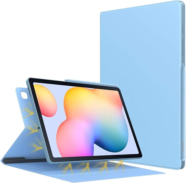 TiMOVO Case for All-New Samsung Galaxy Tab S6 Lite 10.4 Inch 2022/2020 (SM-P610/P615/P613/P619), Ultra Slim Lightweight Magnetic Stand Cover Fit Galaxy Tab S6 Lite 2022/2020 Tablet - Light Blue