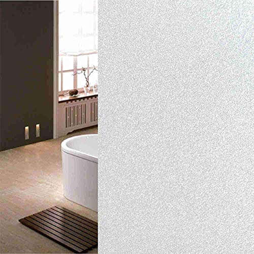 Image of ELTON Privacy Vinyl Heat Control Anti UV Self Adhesive Opaque Sparkle Frosted Security Window Films for Bathroom Door Window Heat Control Anti UV (24x48 Inches)