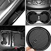 Auovo Anti Dust Mats for Mazda CX-5/CX5 Accessories 2023 2022 2021 2020 2019 2018 2017 Custom Fit Door Compartment Cup Holder Center Console Liners Car Interior 18pcs All Black