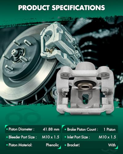 Image of SCITOO Rear Right Brake Caliper With Bracket 18B4971 Compatible For Chrysler 300 2005-2018 For Dodge Challenger 2009-2018 For Dodge Charger 2006-2018 For Dodge Magnum 2005-2008