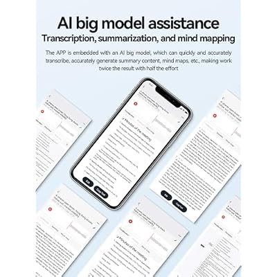 AI Voice Recorder, Audio Recording Device with App Control,AI Transcribe & Summarize Support 144 Languages, 64GB Memory,Voice Recorder for Lectures, Meetings,Interviews.