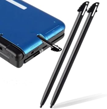 Pack of 2 Black Stylus LCD Touch Screen Pen Quality Durable New Replacement Parts for Nintendo 3DS XL / 3DS LL