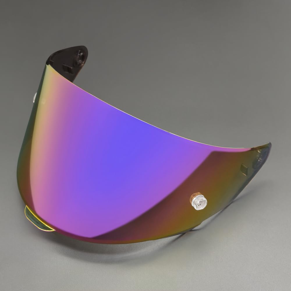 TTC Shield for KYT TT Course Motorcycle Helmet Visor Uv Protection Windshield High Strength Capacetes Accessories (Rainbow-Day use only)