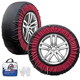 JIANLEI タイヤチェーン 布製 非金属 軽自動車 チェーン 簡単装着 ジャッキアップが不要です 都市部の道路でも使用可能