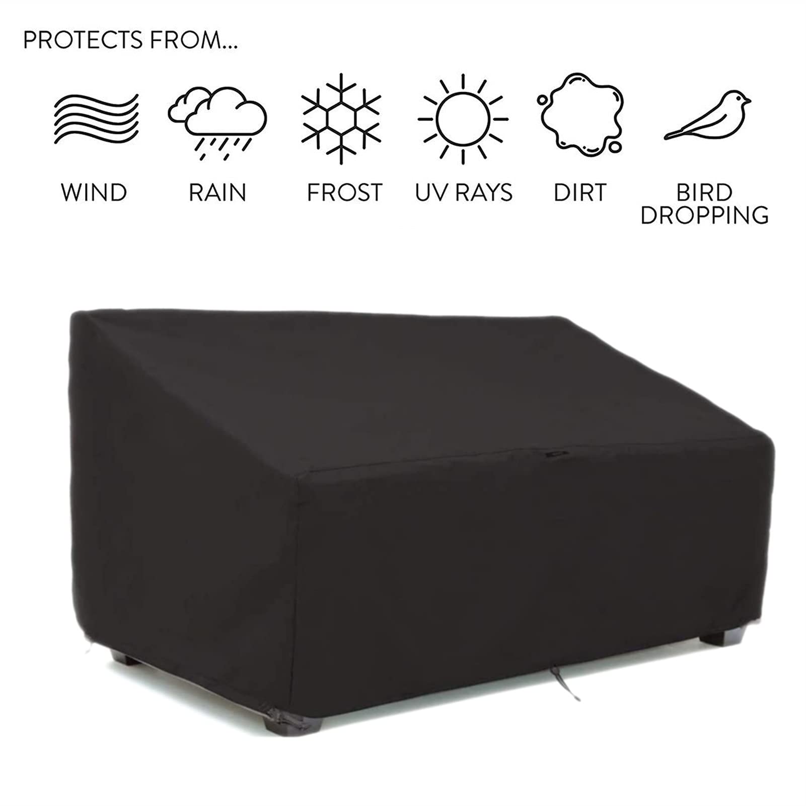 ALturN Coperture for mobili da giardino, coperture for mobili da esterno, coperture for sedie da esterno antipioggia e neve 210D for divano, tavolo, sedia, copertura for mobili(147x83x79)