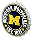 FOCO NCAA Bottle Cap Wall Sign, Michigan Wolverines