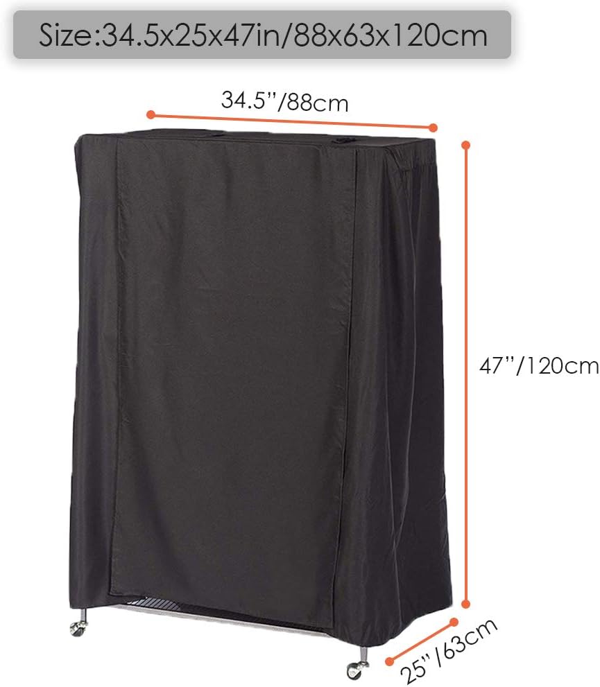 Bird Cage Cover Waterproof Good Night Birdcage Cover Outdoor Breathable Dustproof Washable Parrot Cage Protection Extra Large (50x27x48in/104x69x122cm)