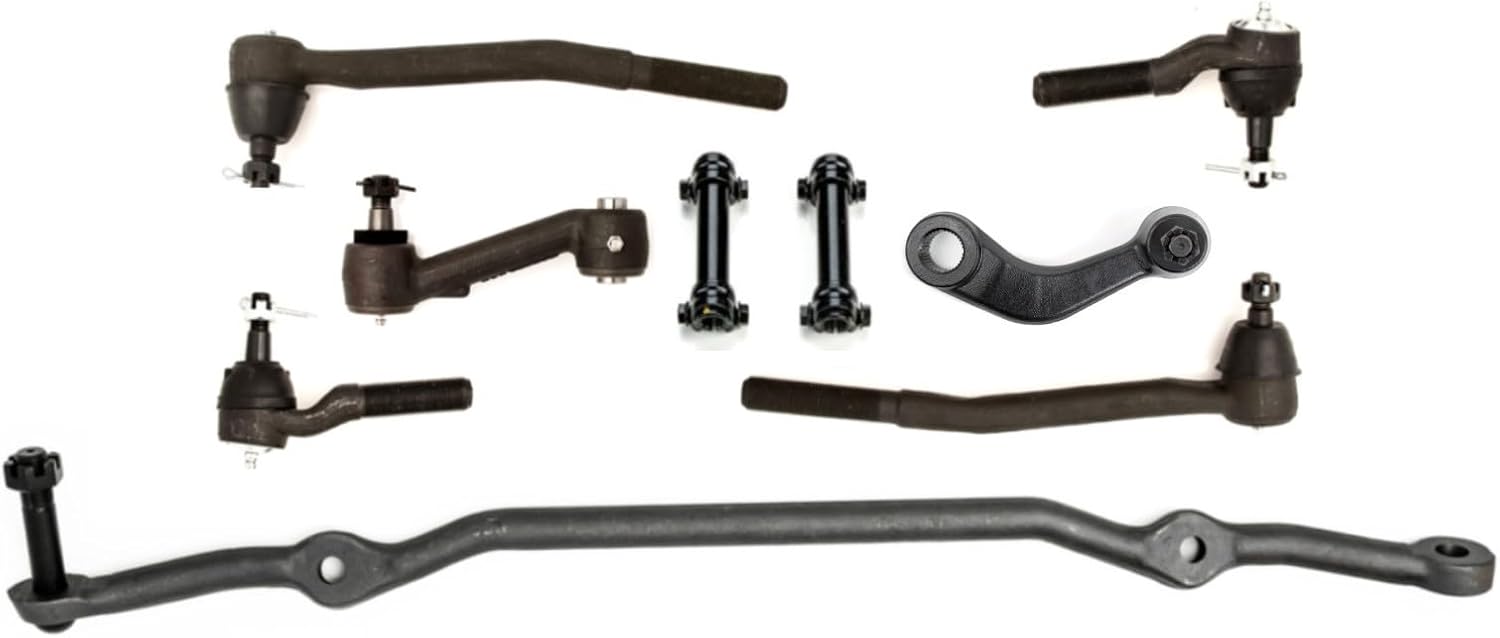 Tie Rod Rebuild Kit Compatible With Ford Mustang, OEM Spec Replacements, 6 Piece Kit (1967-1969)