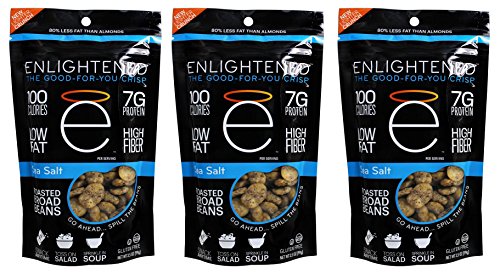 Enlightened - The Good-For-You Crisp, Roasted Broad Beans, Sea Salt, 4.5 Ounce (3-pack)
