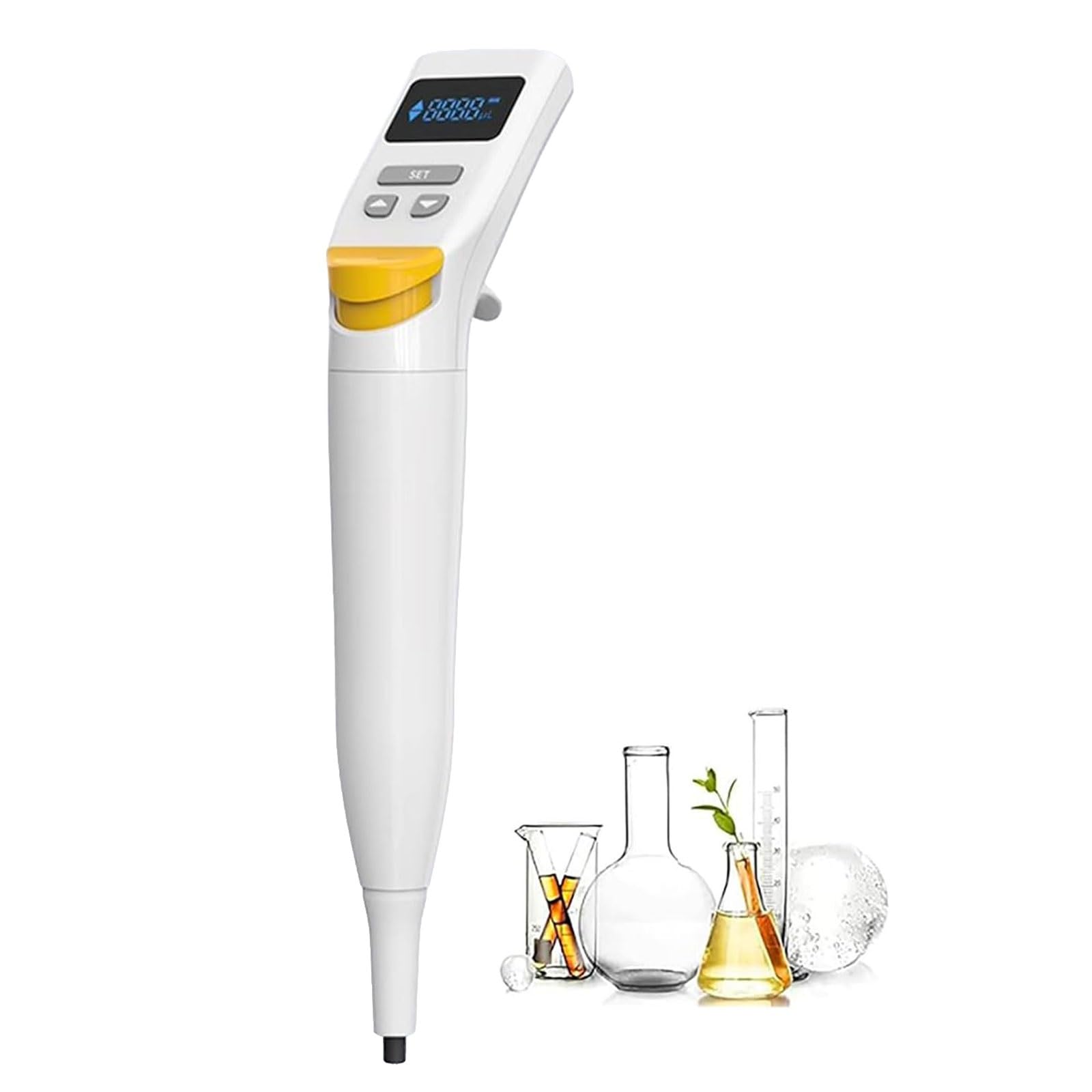 Eiwitany LCD Digital Electronic Pipette Pump,with Pipetting, Dispensing and Mixing Modes, for Biological & Chemical Laboratory Experiments (10)