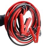 iMeshbean 2/0 Gauge Jumper Cables 30FT 5000A, Heavy Duty Jumper Cable for Car Van Truck, Automotive Booster Cables for Jump Starting Dead & Weak Batteries