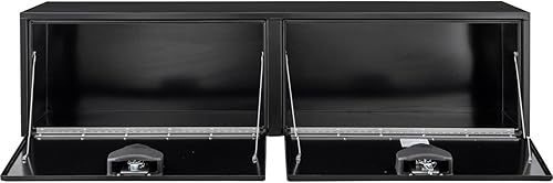 Vista 73 de Buyers Products 1704305 - Caja de acero negro para debajo de la carrocería con cierre de asa en T bloqueable, 24 x 24 x 36 pulgadas, fabricada