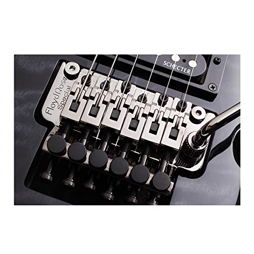 Image of Schecter Guitar Research Omen Extreme-6 Fr Electric Guitar - See-Thru Black - Satinwood