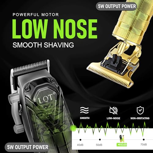 Image of Professional Hair Clippers for Men, Cordless Beard Trimmer Set, Barber-Grade Tool with USB Charging, Lightweight & Low Noise for Home Use