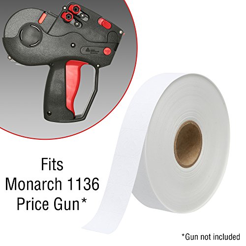 White Pricing Labels For Monarch 1136 Price Gun – 8 Rolls, 14,000 Price Marking Labels #TOP1