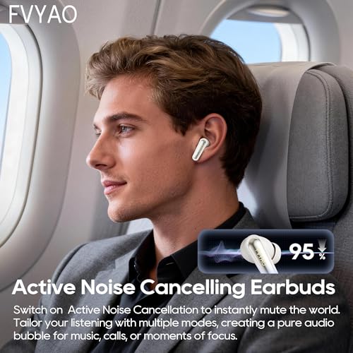Active Noise Cancelling Earbuds, Wireless Earbuds Earphones Bluetooth 5.4 - image 2
