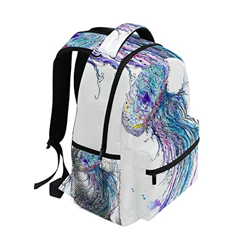 Ocean Jellyfish School Backpack Bookbag for Boys Girls Teens Casual Travel Bag Computer Laptop Daypack3