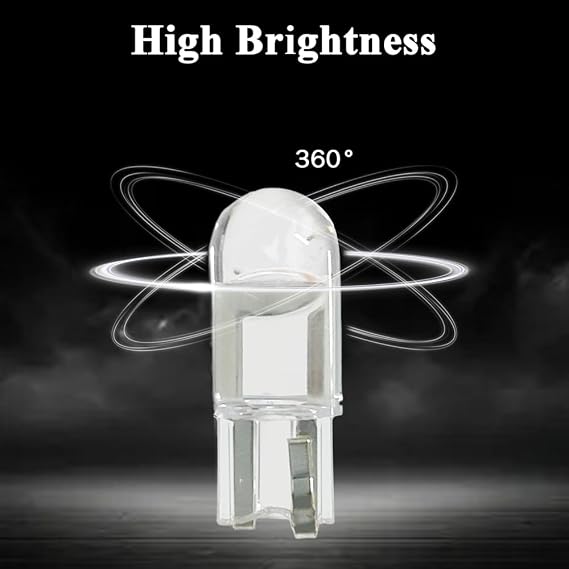 30 PCS 194 LED Car Bulb, 194 LED Light Bulb White 6000K, 168 2825 W5W T10 Wedge COB LED Replacement Bulbs Error Free for Car Dome Map Door Courtesy License Plate (Blue)