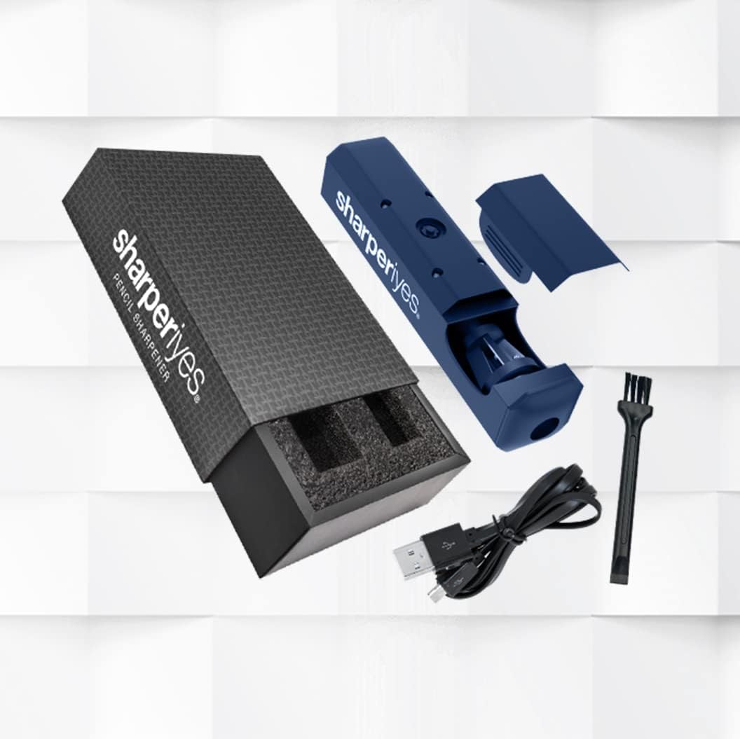 SharperIyes Automatic Cosmetic Pencil Sharpener – Confident Blue : Beauty & Personal Care
