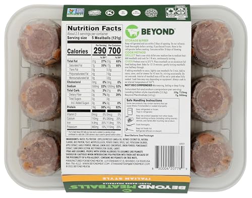 image for Beyond Meat Beyond Meatballs Italian Style Plant-Based Meatballs, 10 O
