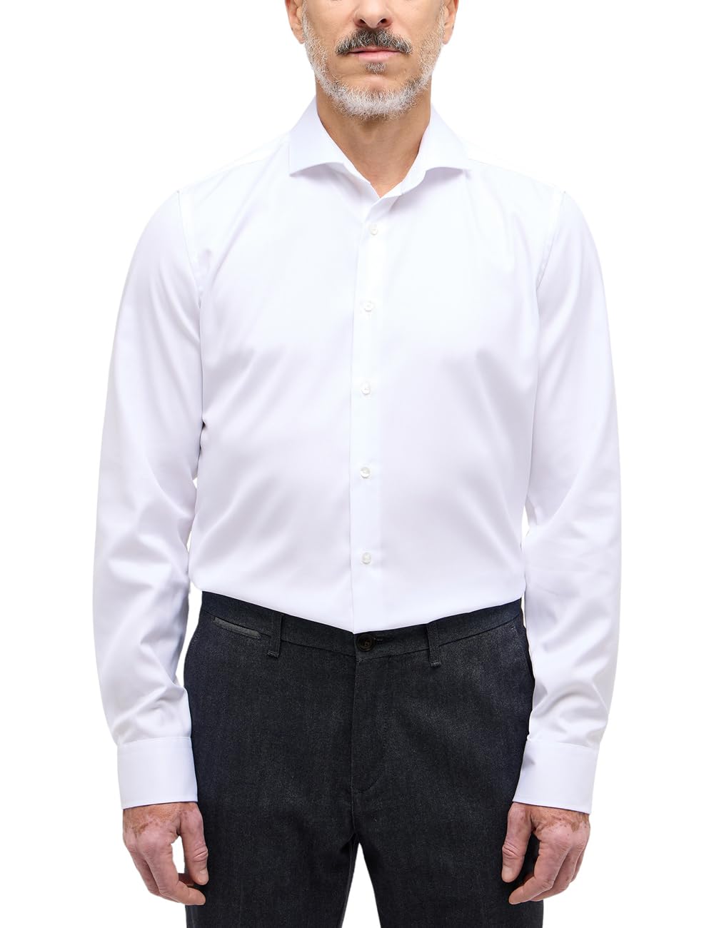 ETERNA Male Cover Shirt unifarben Slim FIT
