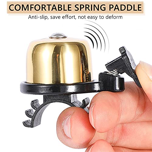 Bike Bell, Loud Crisp Clear Sound Bicycle Bell For Adults And Kids, Adjustable Cycling Bell With Rubber Rings For Handlebars, Cycle Bells For Road Mountain Bike Beach Cruiser Bike #TOP1