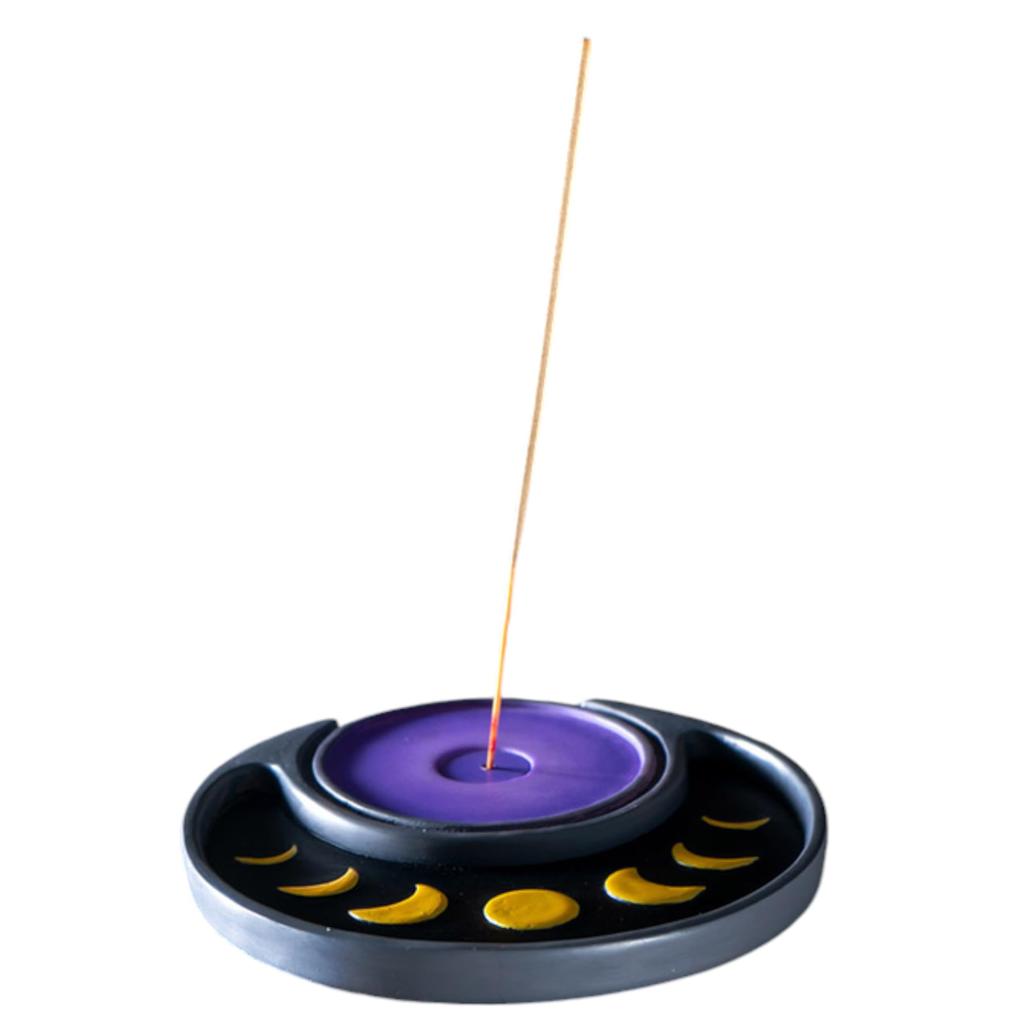 Porte-encens mystique phase de lune aromathérapie et bien-être zen
