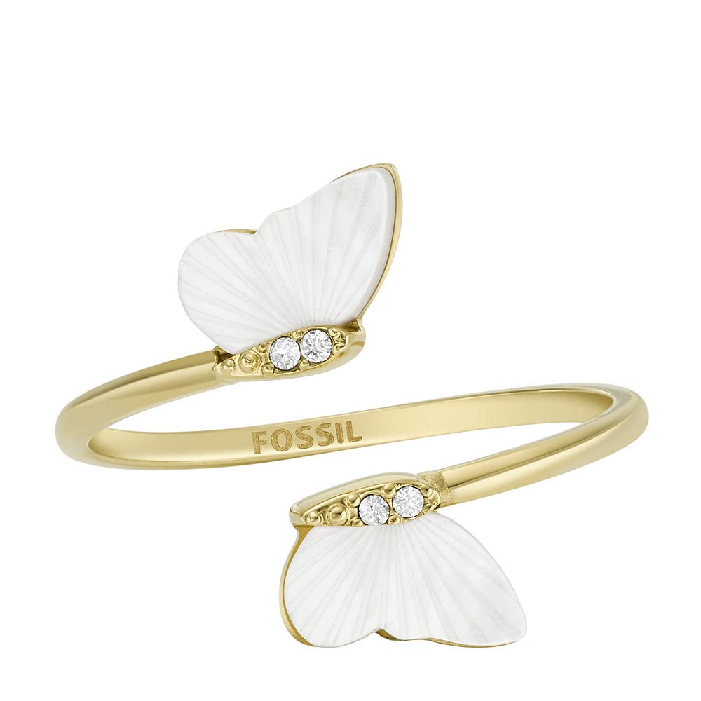 Fossil Damen Ringe aus Edelstahl offen