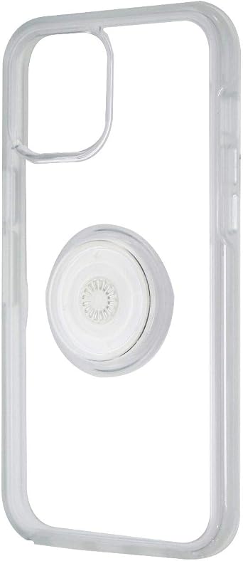 OtterBox Otter+Pop Case for iPhone 12 Pro Max, Shockproof, Drop proof, Protective Case with PopSockets PopGrip, 3x Tested to Military Standard, Clear