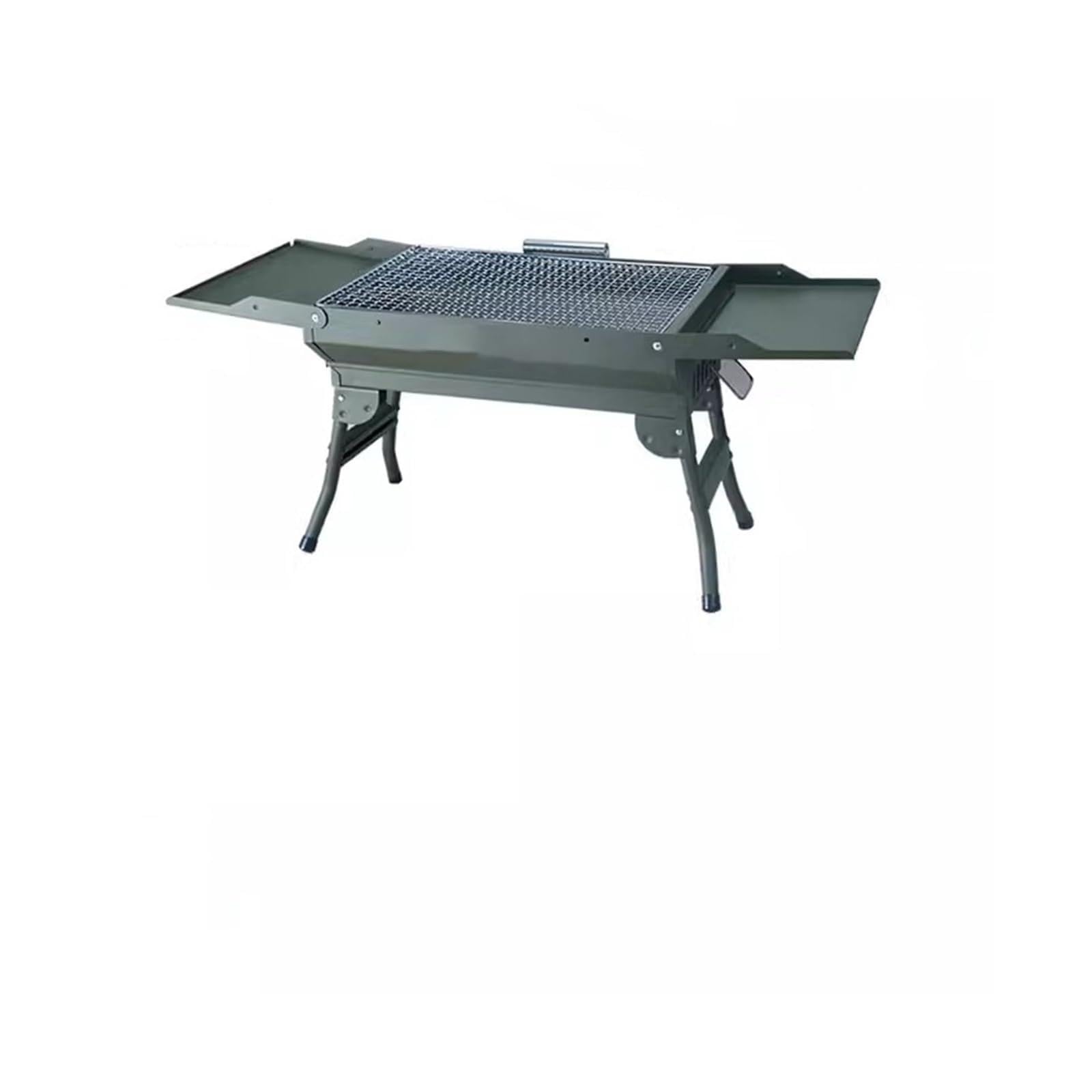 Shangguanyun456 One Color Outdoor Barbecue Grill Portable Barbecue Stove Household Stainless Steel Folding Rack