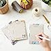 Resurhang 200 Sheets 4 Styles Sewing Gifts Sewing to Do List Notepad Vintage Flower Sewers Notepad Quilting Gifts for Women Sewers Seamstresses Daily Checklist Supplies, 4'' x 6'' (Lines Style)