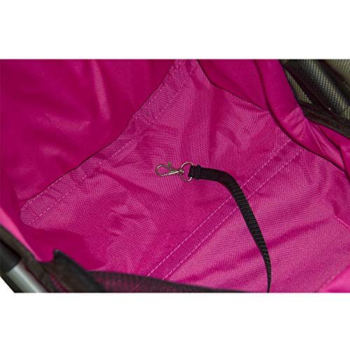 Carrinho Passeio Pet para Transporte Cachorro Happy Rosa Woof