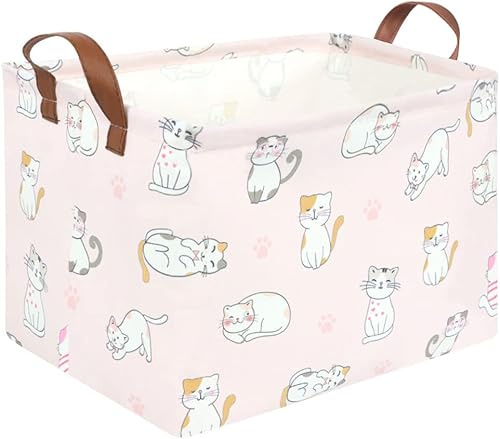 Miniatura 81 de FXOLCSHE - Cesta rectangular de animales, cesta de almacenamiento impermeable para recámara, cesta de guardería, cesta de almacenamiento para