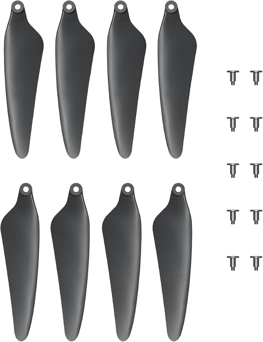 Hélices para drones UranHub G30 4K, juego de 8 con 10 tornillos, gris