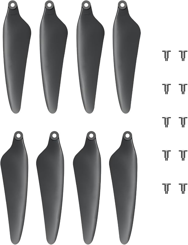 Hélices para drones UranHub G30 4K, juego de 8 con 10 tornillos, gris