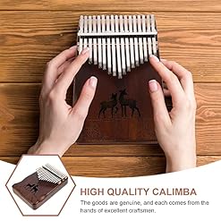 BIENKA Kalimba Pouce Piano 17 Touches Doigt Piano en Bois Mbira Doigt Piano Portable Instrument De Musique for Débutants… - Les Beatles, Paul McCartney, John Lennon, RIngo Starr, George Harrison BIENKA Kalimba Pouce Piano 17 Touches Doigt Piano en Bois Mbira Doigt Piano Portable Instrument De Musique for Débutants… – Image 4
