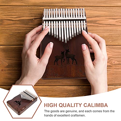 BIENKA Kalimba Pouce Piano 17 Touches Doigt Piano en Bois Mbira Doigt Piano Portable Instrument De Musique for Débutants… - Les Beatles, Paul McCartney, John Lennon, RIngo Starr, George Harrison BIENKA Kalimba Pouce Piano 17 Touches Doigt Piano en Bois Mbira Doigt Piano Portable Instrument De Musique for Débutants… – Image 5