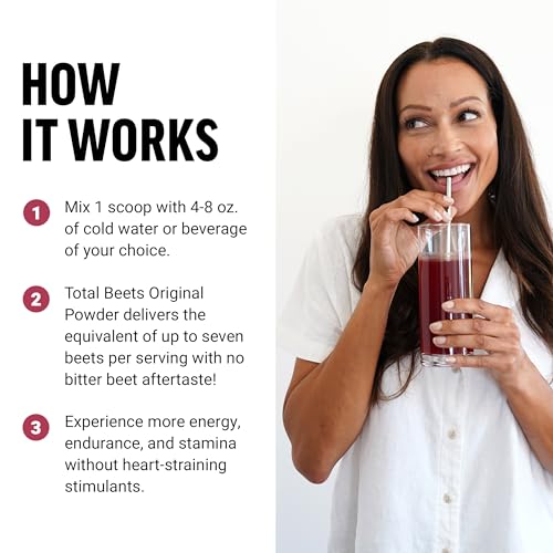 Force Factor FFS-00623-FG Total Beets Drink Mix Superfood Powder With Nitrates To Support Circulation, Blood Flow, Nitric Oxide, Energy thumb #3