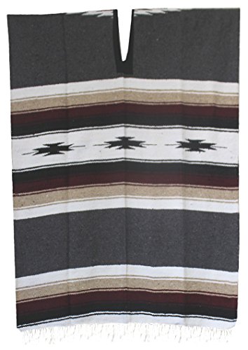 Image of Del Mex Mexican Diamond Woven Eastwood Poncho