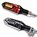 Produktbild LED Mini Micro Motorrad Blinker Bremslicht Rücklicht Arrow Schwarz Getönt Smoke Quad Harley Chopper Bobber Cafe Racer