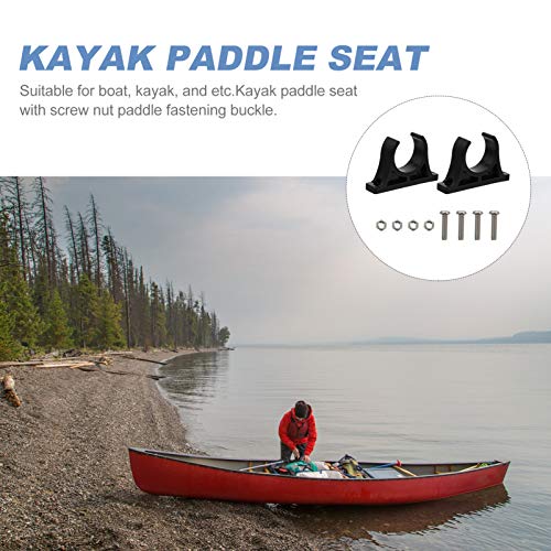 CLISPEED Suporte Titular Clipe de Suporte de Plástico Barco de Remo Remo Caiaque Remo Fivela Fixa Co