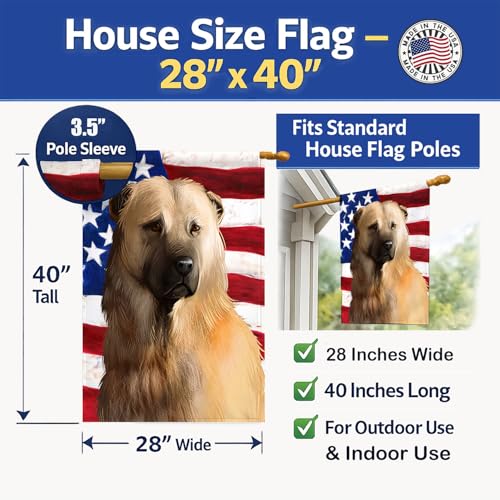 Drapeau Afghan Shepherd en toile de maison pavillon multicolore extérieur - 5