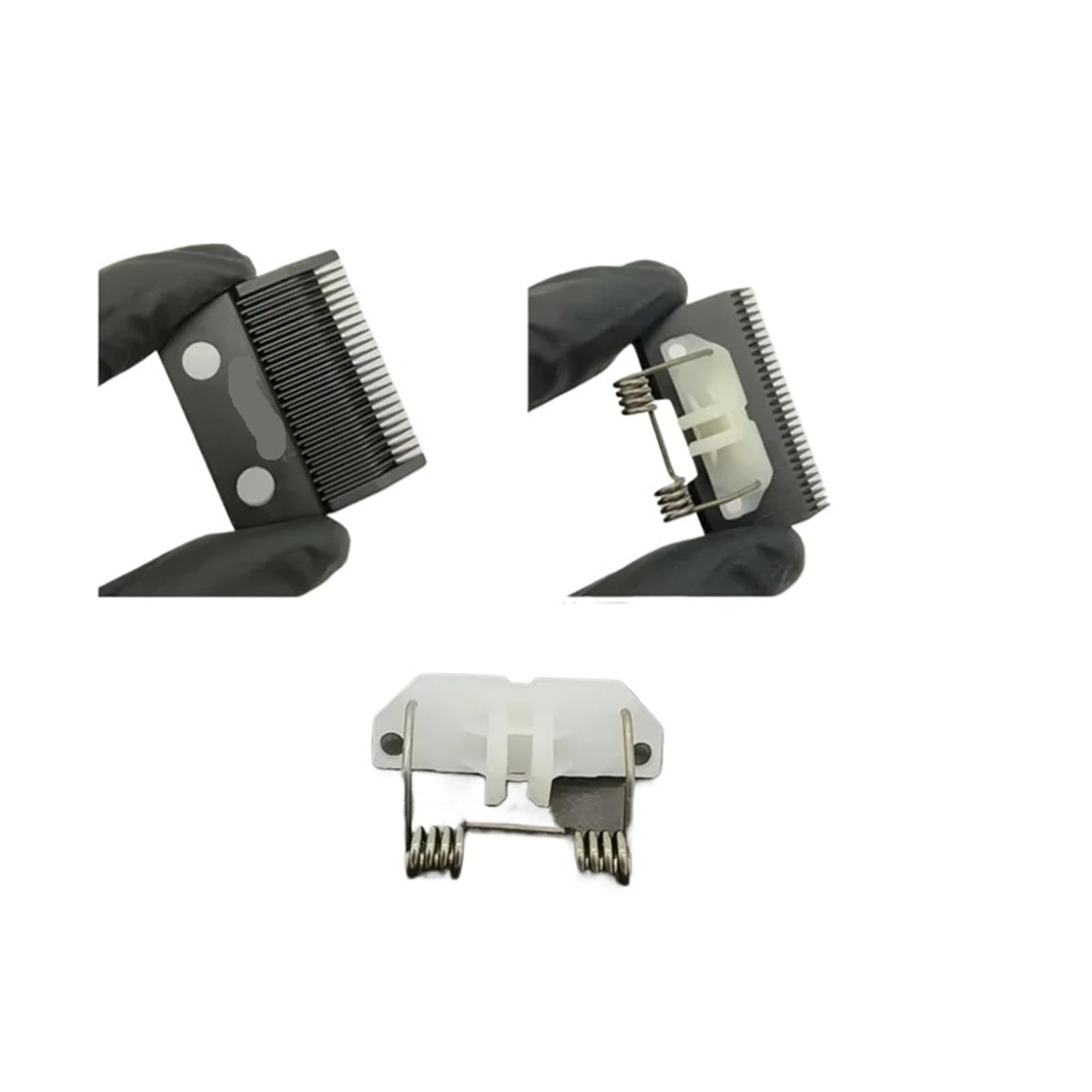Kompatibel Mit Kemei, KM-2296 Profi-Haarschneidemaschine, Ersatzteile, Federkunststoffkomponenten, Ersatzklingen-Schneidkopf | Blade x2