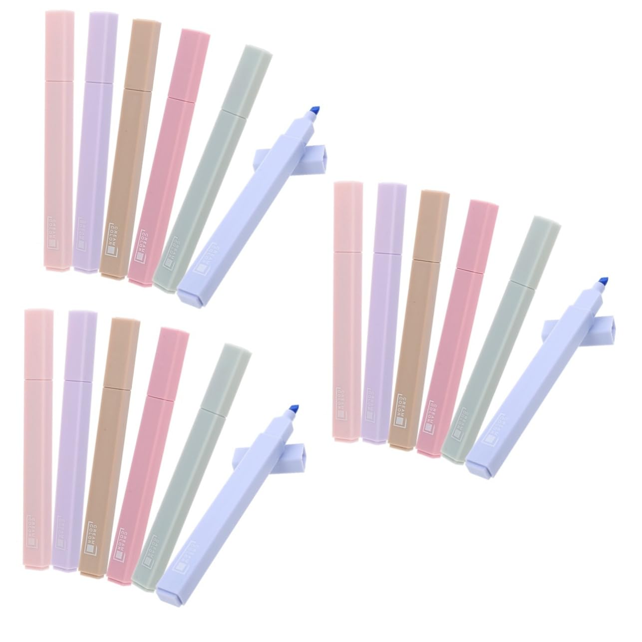 SHINEOFI 18pièces Stylo Surligneur Couleur Avec Pointe Souple Pour Prise De Notes Fournitures Scolaires Marquage De Documents Et Dessin
