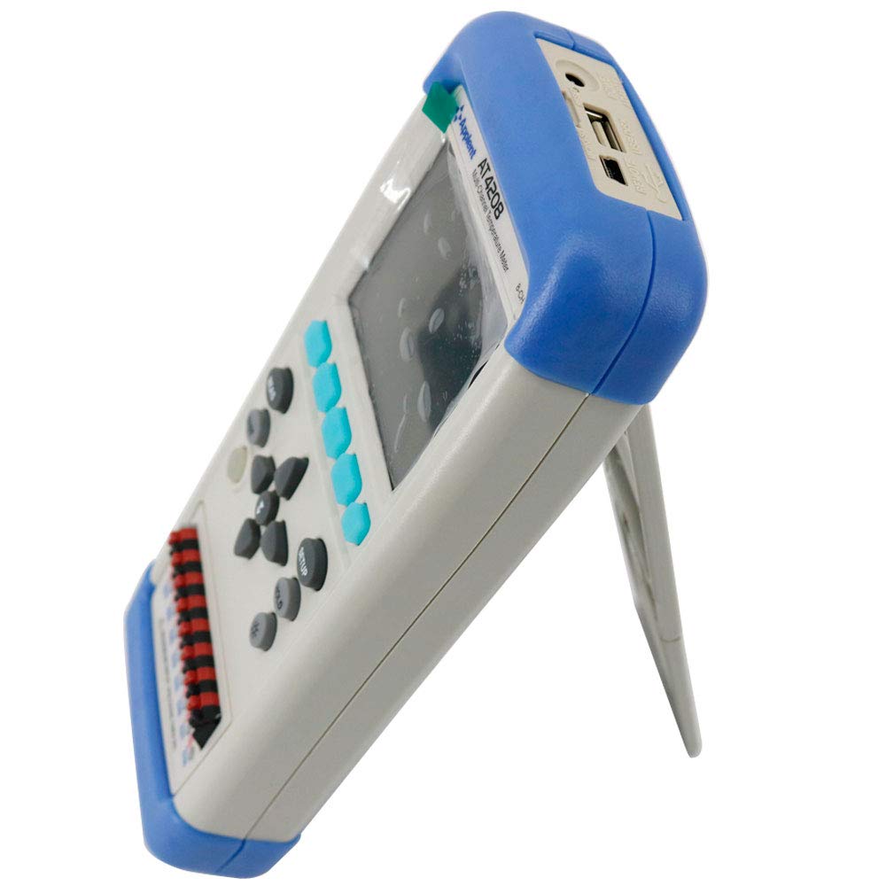 Graigar Thermocouple Temperature Meter AT4208 Handheld Multi-channel Temperature Meter with LCD Display Touch Screen 8 Channels