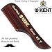 Kent 83T Small Gentleman's Beard and Mustache Pocket Comb, Fine Toothed Pocket Size for Facial Hair Grooming and Styling. Saw-cut of Quality Cellulose Acetate, Hand Polished. Hand-Made in England