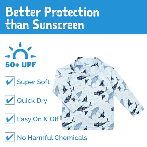 Image of JAN & JUL UV Swim Shorts and Long Sleeve UV Shirt for Toddlers