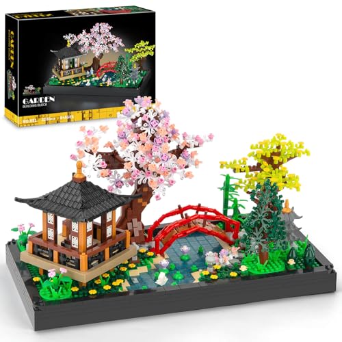 Finger Rock Cherry Blossom Bonsai Tree Building Set, Creative Japanese Tranquil Zen Gardens, Sakura Flowers and Plants Display Model Gift for Adults Teens 14+ (2280 PCS)