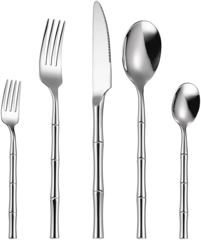 ◼︎新品◼︎【ラッキーウッド】カトラリーディナーセット 金彩 25本