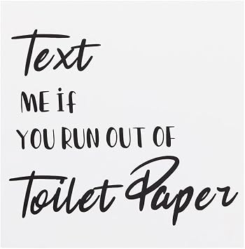 Bathroom Wall Art - Text